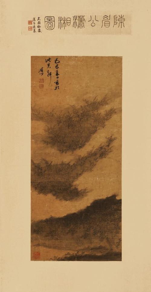 赠陈继儒山水卷