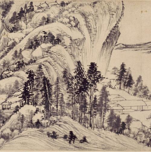 仿黄公望山水卷
