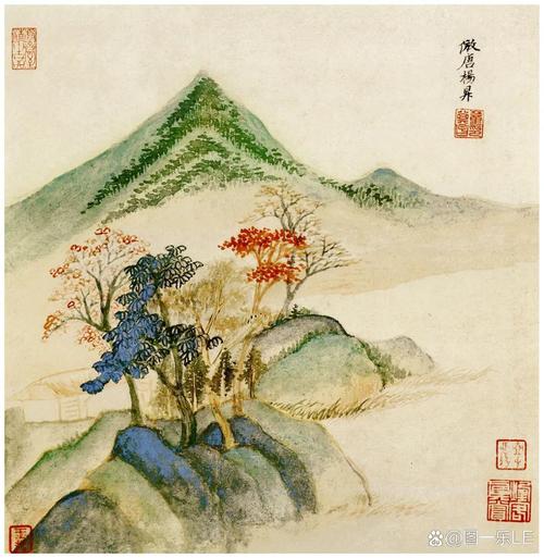 仿古山水册（八开）